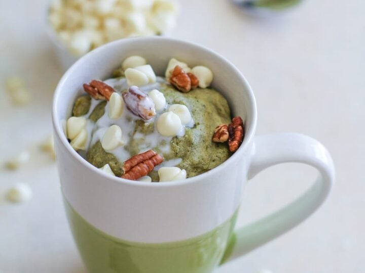 Image for Matcha Mug Cake (Gluten-Free + Naturally Sweetened)