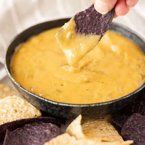 Dairy Free Green Chile Queso (Gluten Free) • The Fit Cookie