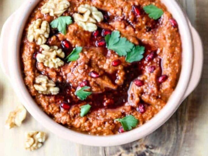 Image for Muhammara Recipe (Roasted Red Pepper Dip)
