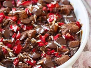 Image for Gluten Free Chocolate Strawberry Bread Pudding