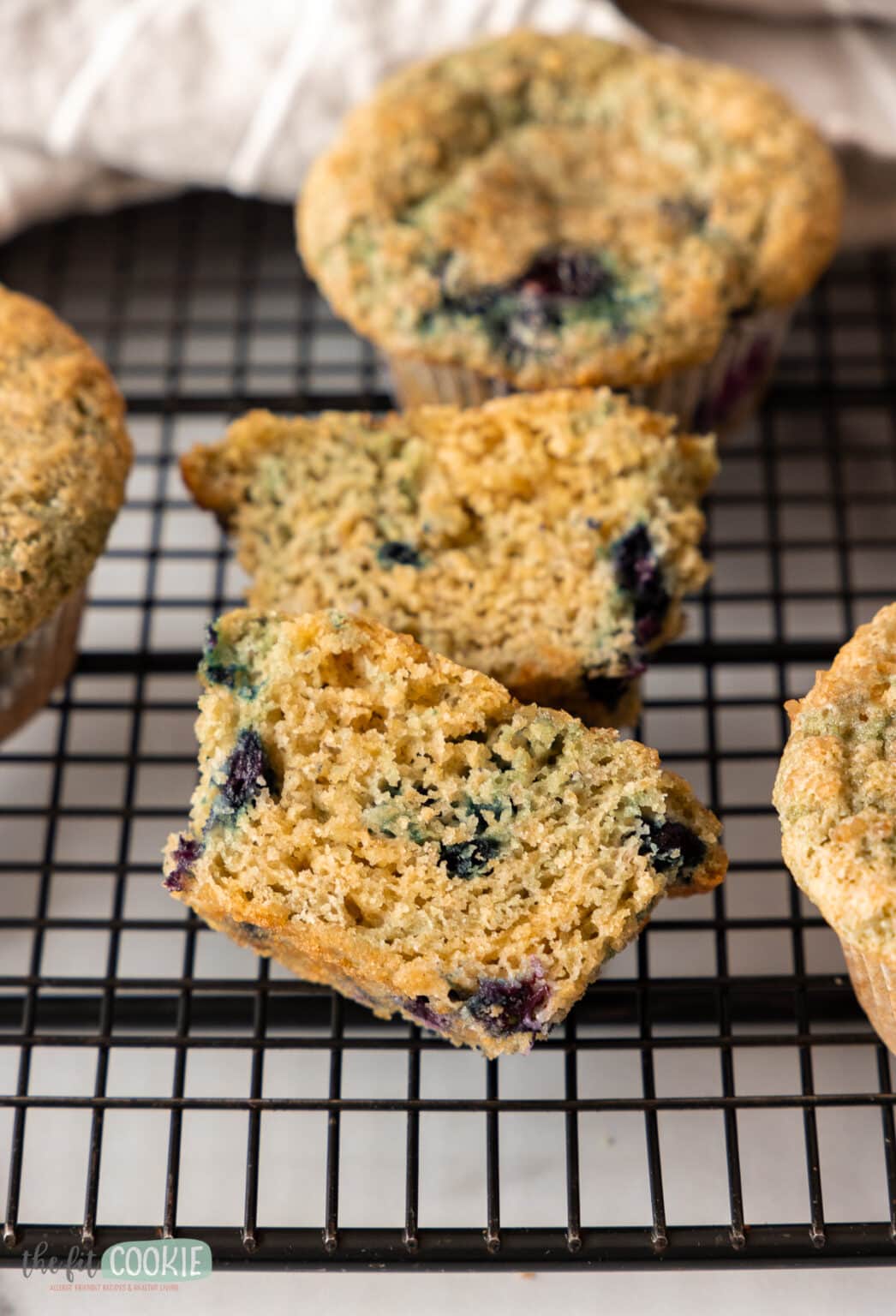 Gluten Free Blueberry Muffins (Dairy Free) • The Fit Cookie