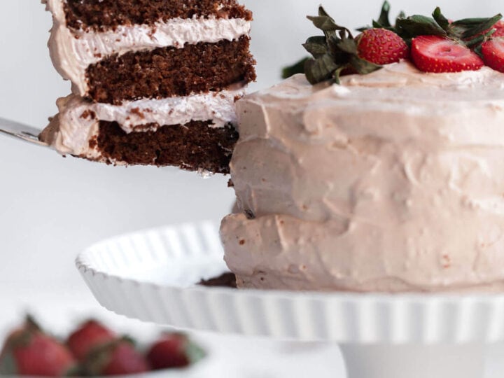 Image for Chocolate Strawberry Cake (almond flour)