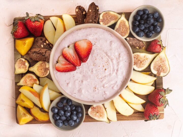 Image for Creamy Vegan Cheesecake Fruit Dip