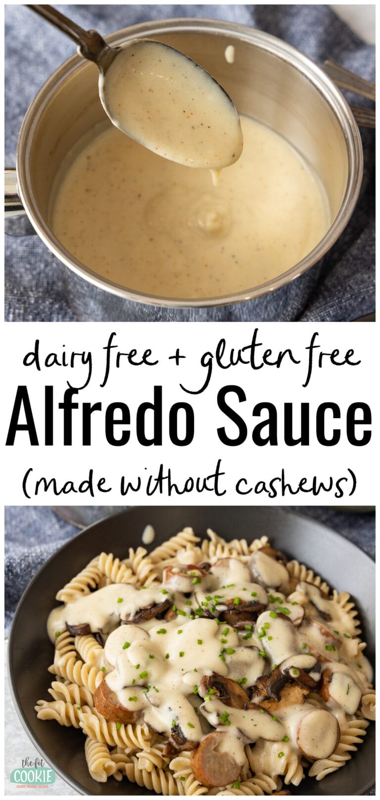 Dairy Free Alfredo Sauce (No Cashews) • The Fit Cookie