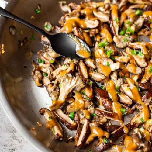 Chickpea Miso Oyster and Shiitake Mushrooms • The Fit Cookie