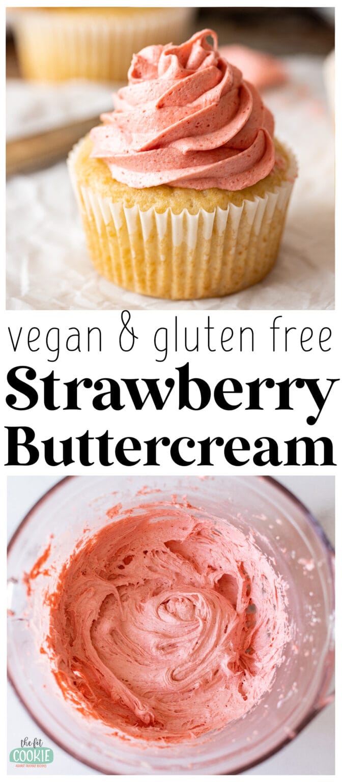 Dairy Free Strawberry Frosting (2 Ways) • The Fit Cookie