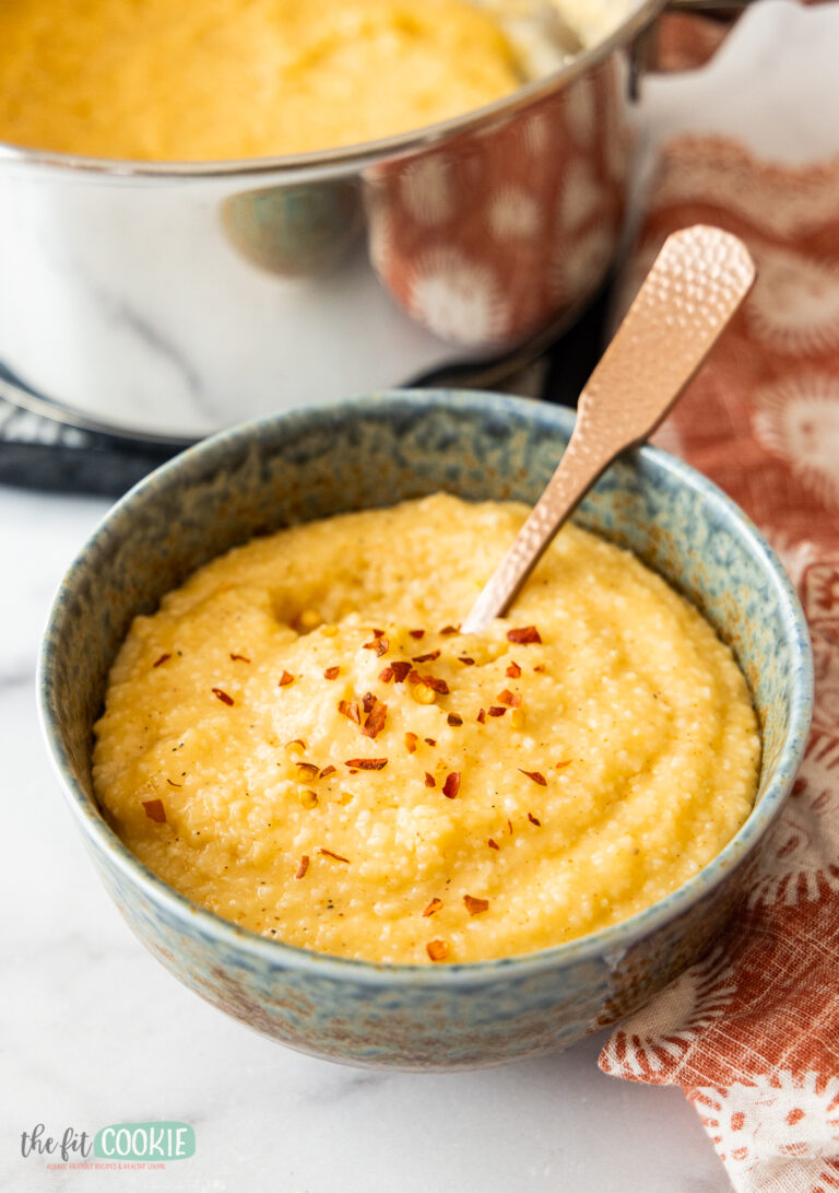 Easy Dairy Free Cheese Grits Recipe • The Fit Cookie