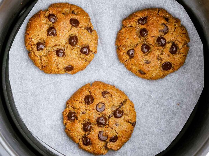 Chocolate chip cookies in an instant pot.