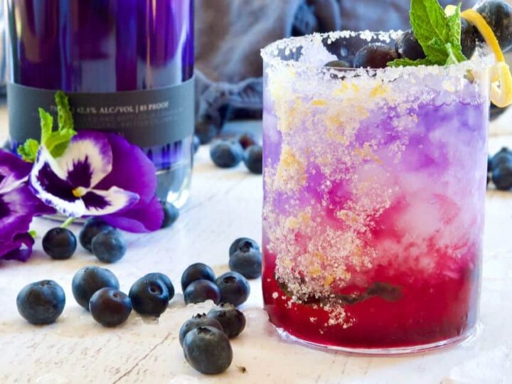 Image for Blueberry Gin Fizz Cocktail - with Empress Gin