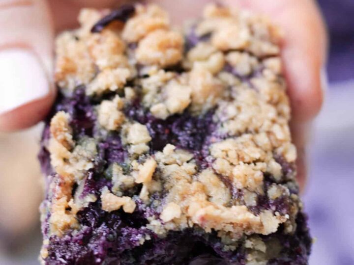 Image for Vegan Gluten-Free Blueberry Crumble Bars (refined sugar-free)