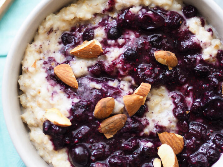 Image for Blueberries and Cream Oatmeal Recipe 