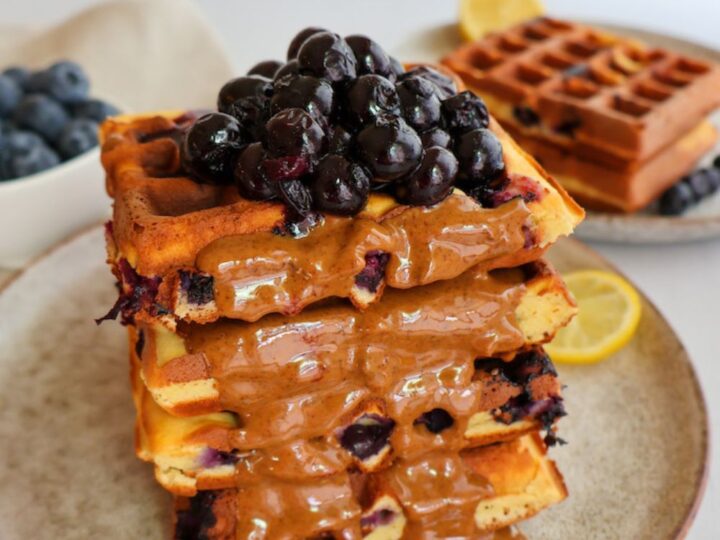 Image for Blender Lemon Blueberry Waffles | Paleo