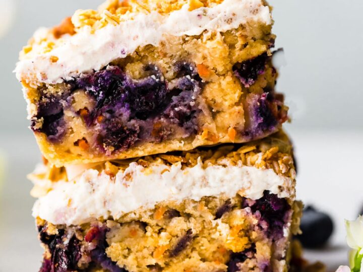 Image for Carrot Cake Bars with Fresh Blueberries