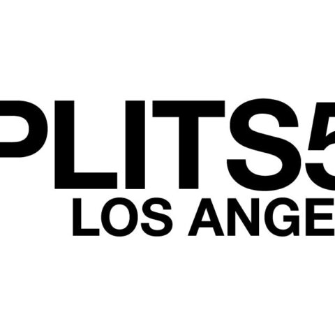 Black text on a white background reads "SPLITS59" in large font, with "LOS ANGELES" in smaller font below.